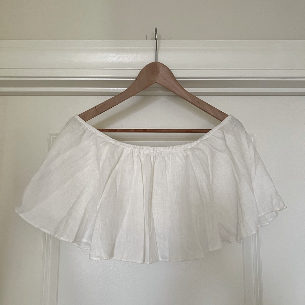 Zara off shoulder crop top